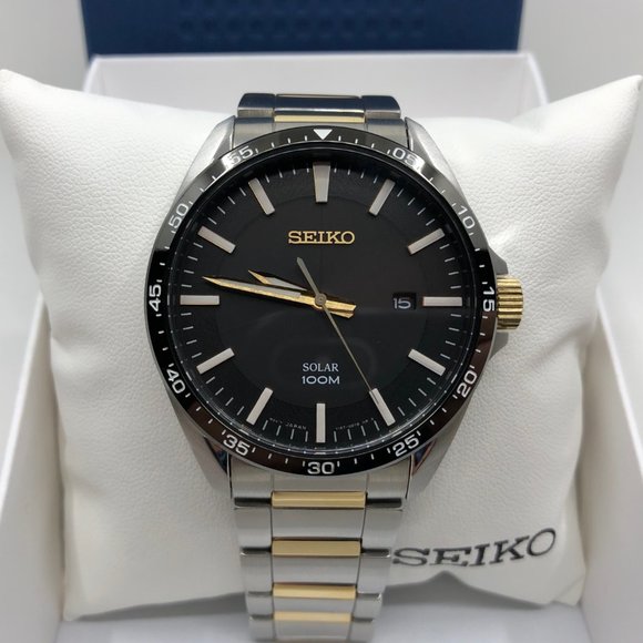 Unworn Seiko Essentials Solar Men's Watch SNE485 - Picture 2 of 11